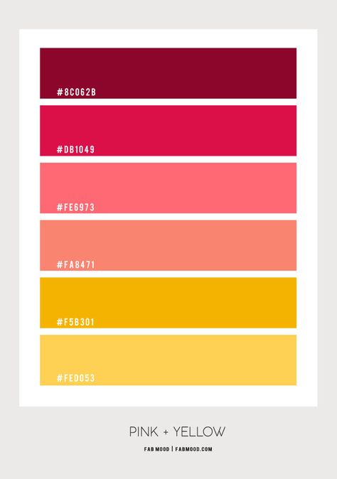 Color Palette Yellow Pink, Yellow Color Palette Hex Codes, Pink And Yellow Colour Palette, Yellow Palette Colour Schemes, Pink Yellow Color Palette, Pink And Yellow Palette, Pink Yellow Palette, Pink And Yellow Color Palette, Color Schemes Yellow