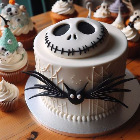 Jack Skellington Cake, Jack Skellington, So Cool, Cake Ideas, Pastel, Cake, Pins