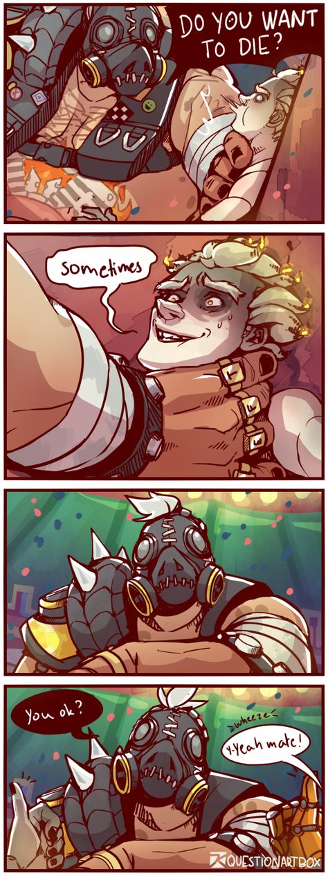 Junkrat - Roadhog Junkrat Background, Junkrat X Roadhog, Roadhog And Junkrat, Junkrat Overwatch, Roadhog Overwatch, Junkrat Fanart, Junkrat And Roadhog, Overwatch Funny, Overwatch Memes