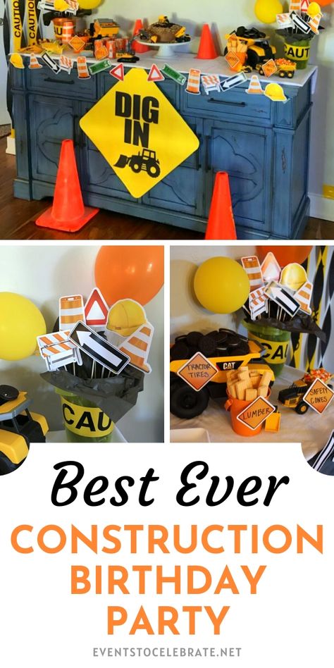 Construction Truck Birthday Party, Construction Party Food, Construction Truck Birthday, Construction Birthday Party Ideas, Truck Birthday Party Ideas, Construction Birthday Party Food, Construction Themed Birthday Party, Construction Party Decorations, Construction Theme Birthday Party