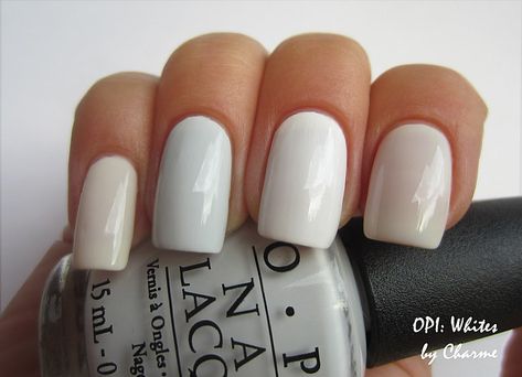 Comparison | index: OPI Funny Bunny middle: OPI Alpine Snow … | Flickr Opi Alpine Snow, Snow Nails, Opi Colors, Opi Nail Colors, Bunny Nails, Nail Candy, Funny Bunny, Neutral Nails, Opi Nails