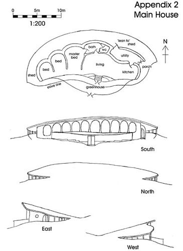 main hobbit house plans Hobbit House Plans, Hobbit Houses, Earth Sheltered Homes, Straw Bale House, Earth Sheltered, Big Building, Hobbit Hole, House Sketch, Simple House Plans