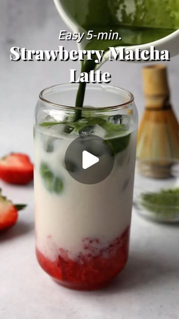 Christie Lai on Instagram: "Strawberry Matcha Latte 📝 Full recipe at www.christieathome.com (link in profile) - just search for the recipe, then click ‘Jump to Recipe’! 

If you have fresh strawberries, you need to try this refreshing, sweet and easy 5-minute strawberry matcha latte recipe. This chilled beverage is made with minimal and simple ingredients! (Dairy-free adaptable)

#easyrecipes #drinks #drink #latte #latté #strawberry #strawberries #matchatea #matcha #matchalatte #matchalover" Strawberry Matcha Latte, Strawberry Matcha, Matcha Latte Recipe, Plant Based Snacks, Matcha Recipe, Strawberry Puree, Latte Recipe, Fresh Strawberries, Matcha Tea