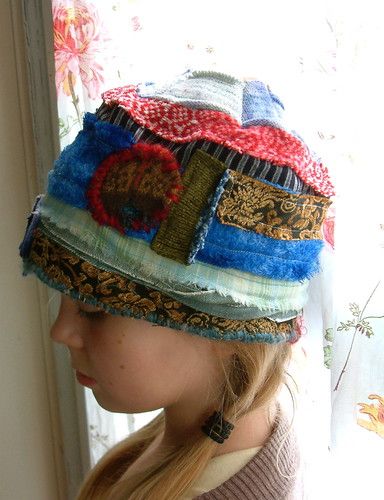 Patchwork Hat, Sewing Hats, Recycled Sweaters, Repurposed Clothing, Sweater Hat, Old Clothes, Recycle Clothes, Spring Is Here, Fabric Projects