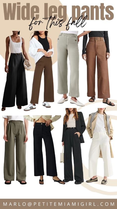 Wide leg pants for this fall. #LTKSeasonal#LTKstyletip#LTKtravel Thrift Wishlist, Style Wide Leg Pants, Fall Pants, Instagram Blogger, Fashion Tutorial, Women Helping Women, Fall Style, Mom Style, Passion For Fashion