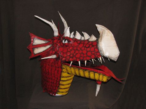 Duct Tape Dragon Puppet Dragon Hand Puppet, Types Of Puppets, Duct Tape Projects, Dragon Hand, Duct Tape Crafts, Best Natural Makeup, Dragon Scales, Dragon Puppet, Duck Tape