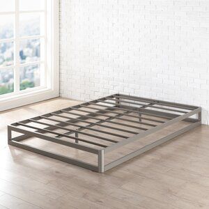 Steel Bed Design, Bed Frame Metal, Ace Of Base, Metal Platform Bed Frame, Steel Bed Frame, Steel Bed, Diy Bed Frame, Large Beds, Decorating Styles