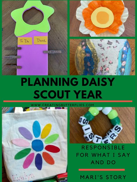 Daisy Troop Petal Activities, Daisy Leader Ideas, Responsible For What I Say And Do, Responsible For What I Say And Do Petal Activities, Daisy Scout Petal Activities, Daisy Meeting Ideas Activities, Daisy Scout Meeting Ideas, Daisy Responsible For What I Say And Do, Daisy Promise Center Activities