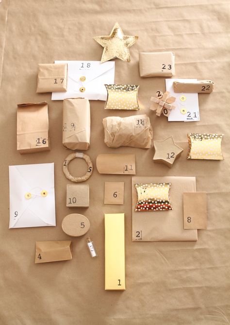 Sweet & Simple: Make This Easy DIY Advent Calendar — Apartment Therapy Tutorials Homemade Advent Calendars For Boyfriend, Advent Calendar Diy Boyfriend, Easy Diy Advent Calendar, Make Your Own Advent Calendar, Advent Calendar For Boyfriend, Boyfriend Advent Calendar, Home Made Advent Calendar Ideas, Diy Advent Calendar For Boyfriend, Boyfriend Advent Calendar Gift Ideas