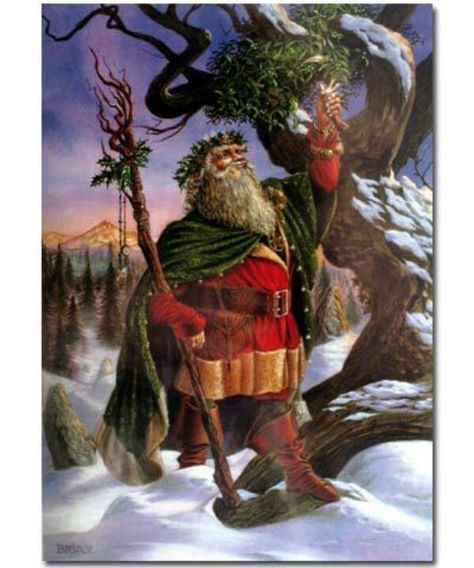 Pagan Santa? Celtic Yule, Yule Wicca, Yule Sabbat, Yuletide Blessings, Fae Magic, Blessed Yule, Origin Of Christmas, Pagan Christmas, Holly King