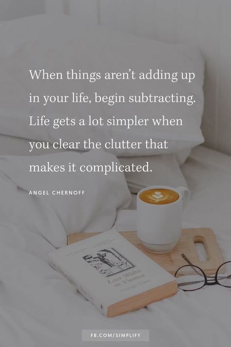 Hygge Minimalism, Commonplace Journal, Minimalism Inspiration, Reset Your Life, Decluttering Inspiration, Minimalist Quotes, Bedroom Decorations, Clearing Clutter, Simplifying Life