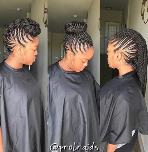 Braided Mohawk Black Hair, Cornrow Mohawk, Braided Mohawk Hairstyles, Twisted Hair, Jumbo Box Braids, African Hair Braiding Styles, Hairstyles Bridesmaid, Braided Cornrow Hairstyles, Braids Hairstyles Pictures