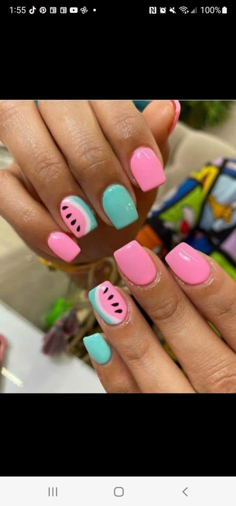 Nail Ideas Painting, Nail Ideas For Kids Summer, Cute Regular Nail Polish Nails Designs, Spring Nails Kids, Nails Kids Short, Cute Girl Nails For Kids, Kids Nail Polish Ideas, Cute Nails For Little Kids, Nail Designs For Little Kids