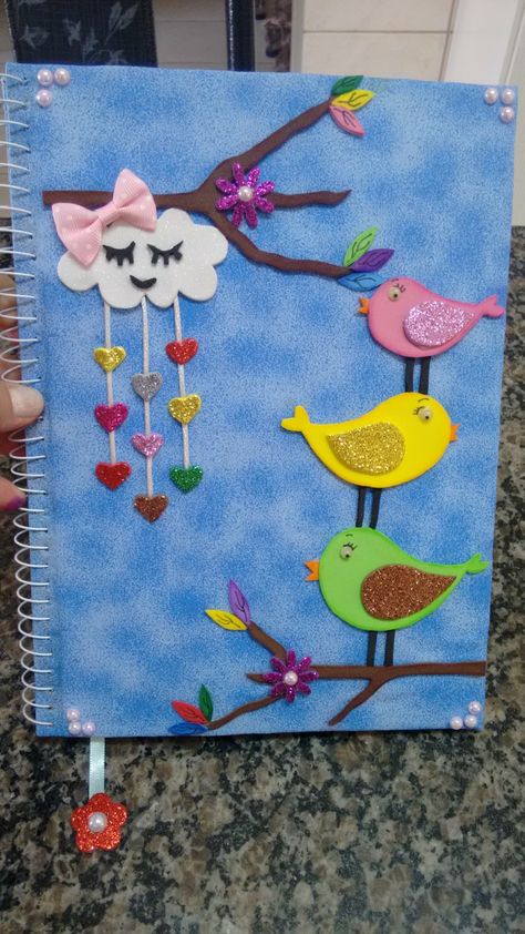 Diy Folders For School, Teachers Dairy Cover Design, Teacher Dairy Decorations Ideas, Folder Cover Design School, Register Cover Ideas, Copy Cover Decoration Ideas, Copy Decoration Ideas School, School Register Cover Decoration Ideas, Folder Decoration Ideas School