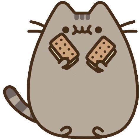 Hungry Cat Sticker by Pusheen for iOS & Android | GIPHY Molang Ice Cream, Pusheen Pictures, Pusheen Gif, Pusheen Love, Pusheen Stickers, Doctor Whooves, Dance Gif, Pusheen Cute, Cream Cat