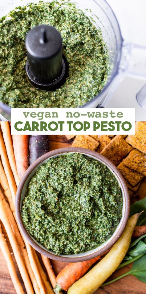 Pesto Uses, Carrot Top Pesto, Gluten Free Drinks, Pesto Vegan, Vegan Pesto, Carrot Top, Healthy Dips, Gluten Free Recipes For Dinner, Delicious Vegetables