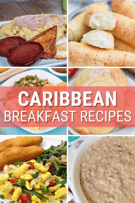 14 Delicious Caribbean Breakfast Ideas From Trinidad to Jamaica Breakfast Menu Ideas, Saltfish And Ackee, Caribbean Breakfast, Bake And Saltfish, Jamaican Breakfast, Caribbean Christmas, Coconut Bread, Warm Breakfast, Savory Pastry