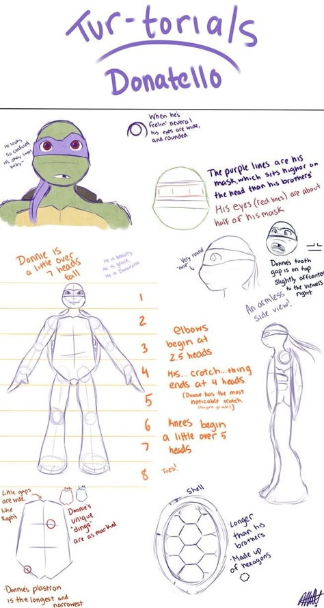 Tmnt 2012 Art Style, Tmnt 2012 Donnie Reference, Donatello Drawing, 2012 Donatello, Tmnt Reference, Ninja Turtle Drawing, Donatello Ninja Turtle, 2012 Tmnt, Tmnt Characters