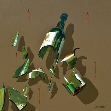 Broken Wine Bottle, Wine Bottle Drawing, Copic Drawings, Bottle Drawing, Art Alevel, Oil Art, Art Web, Wine Bottle Art, Paris Art