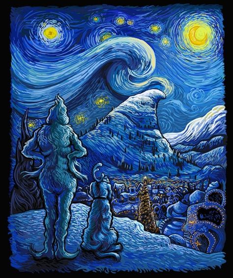 Canvas Painting Tutorials, Starry Nights, Sublimation Tumblers, Art Van, Vincent Van, Painting Tutorials, Christmas Wallpaper, Painting Tutorial, Vincent Van Gogh