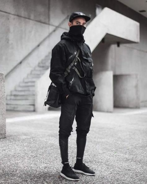 Cyberpunk Mode, Alternative Mens Fashion, Urban Fashion Editorial, Asian Streetwear, Urban Apparel, Techwear Fashion, Streetwear Mode, Cyberpunk Fashion, Hipster Mens Fashion