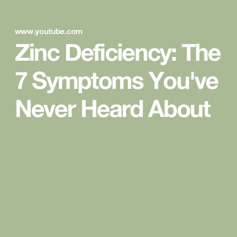 Zinc Deficiency: The 7 Symptoms You've Never Heard About Zinc Deficiency Symptoms, Deficiency Symptoms, Zinc Deficiency, Dr Berg, Nutrient Deficiency, Be Aware, Free Guide, Healthy Body, Signs