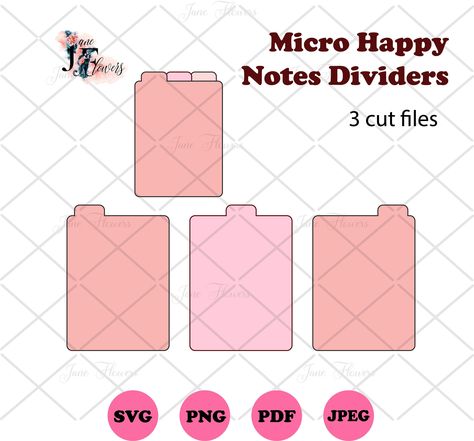 Notebook Dividers, A5 Planner Binder, Happy Planner Punch, Gift Box Images, A5 Notebook Cover, Binder Dividers, Happy Planner Printables, Planner Tabs, Plastic Folders