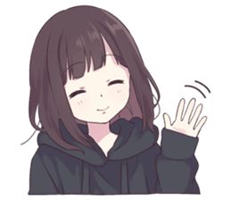 Menhera-chan.2 EN – LINE Stickers | LINE STORE An Anime, Black Hoodie, The Story, Hair, Anime, Black