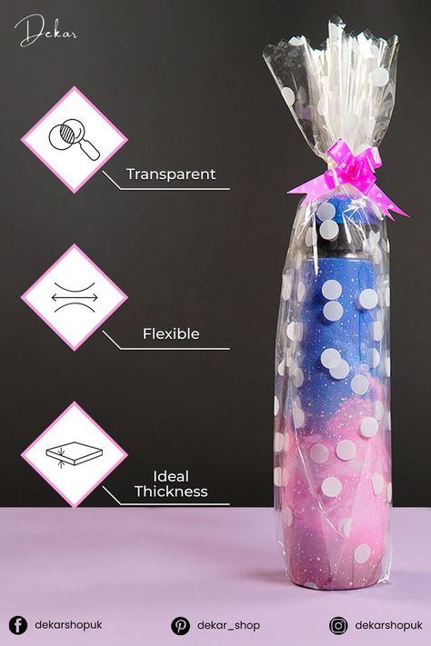 Wrap Food, How To Wrap, Bottle Wrapping, Wrapping Gifts, Cellophane Wrap, Transparent Paper, Wrapping Ideas, Wrap Recipes, Perfume Bottle