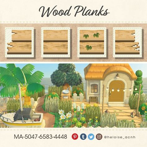 Acnh Paths Designs Natural Wood, Acnh Wood Border, Acnh Paths Designs Wood Planks, Animal Crossing Planks, Animal Crossing Wooden Path, Planks Animal Crossing, Acnh Wooden Planks Code, Acnh Wood Planks Code, Animal Crossing Boden Design