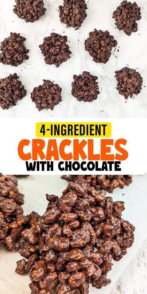 Delight in the rich and crunchy texture of The Ultimate 4-Ingredient Chocolate Crackles. A perfect combination of chocolate, puffed wheat, and nuts makes for an irresistible snack.