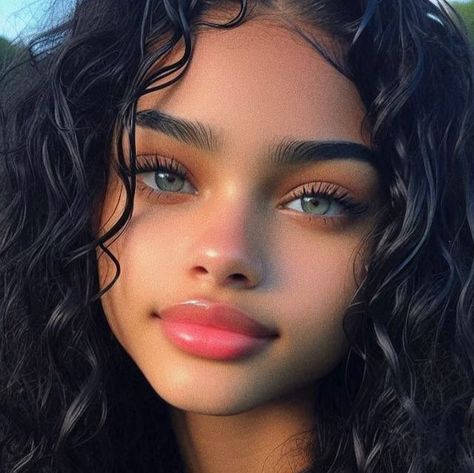 Doll Beauty Makeup, Face Creator, Natural Beauty Face, Face Generator, Black Baby Art, Madison Beer Style, Water People, Natural Everyday Makeup, Edits Aesthetic