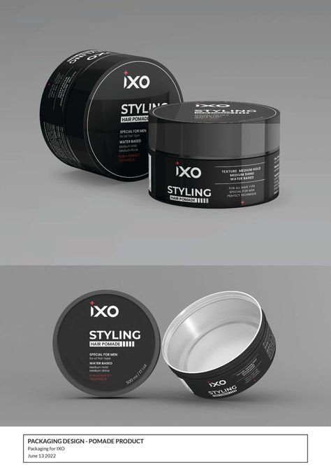 Pomade Hairstyle Men, Pomade Hairstyle, Pomade Packaging, Hairstyle Men, Hair Pomade, Men Hair, Mens Hairstyles, Packaging Design, Packaging