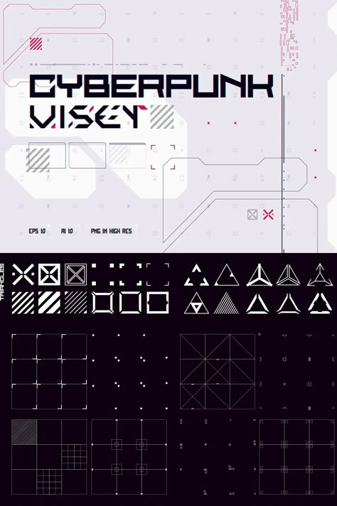 CyberPunk UI Set - Siteoutsite Newtype Magazine, Cyberpunk Sci Fi, Cyberpunk Games, Magazine Layout Inspiration, Gfx Design, Cyberpunk Design, Sci Fi Design, Decorative Fonts, Game Interface