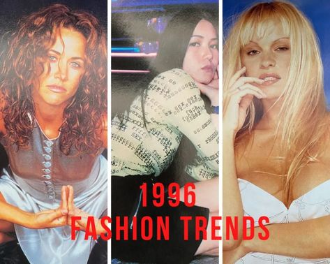 1996-fashion 1996 Fashion, 90s Party Costume, Spin City, The Cable Guy, The English Patient, Panda Eyes, Cool Girl Style, Goth Style, Gwyneth Paltrow