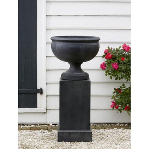 Garden Focal Point, Pedestal Planter, Campania International, French Limestone, Urn Planters, Stone Planters, Stone Garden, Garden Accents, Garden Fountains