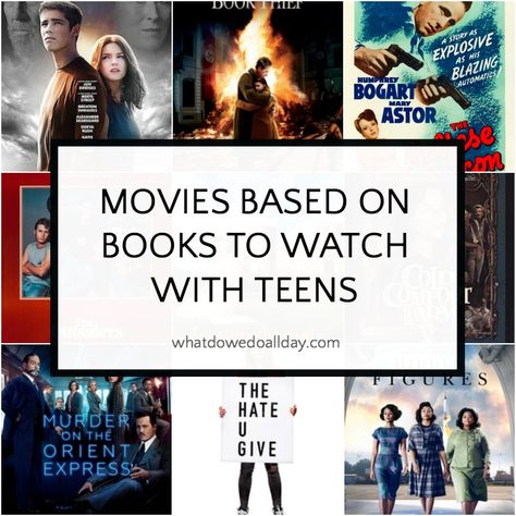 Movies Based on Books You Can Watch with Teens Teenage Movies, Movies Based On Books, Best Movies To Watch, Classic Film Noir, Best Films, Netflix Dramas, Teens Movies, Movie To Watch List, The Best Movies