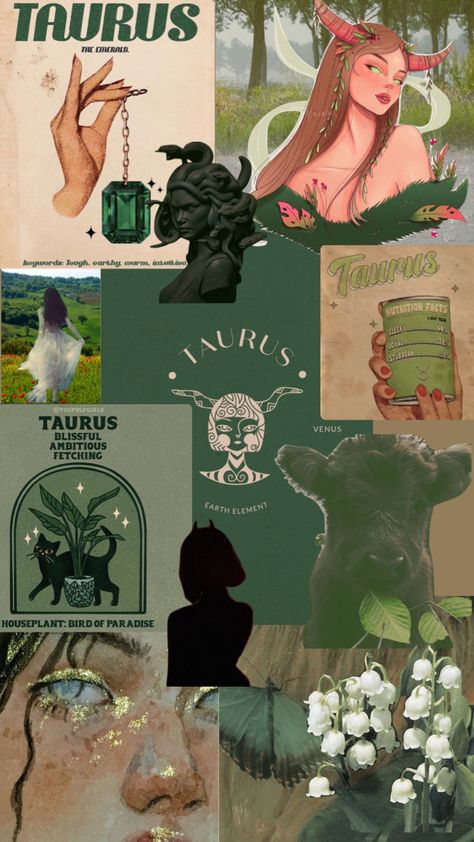 Horoscope Art Taurus, Taurus Symbol Aesthetic, Tauruscore Aesthetic, Taurus Aesthetic Art Wallpaper, Taurus Zodiac Wallpaper Aesthetic, May Taurus Aesthetic, Taurus Astethic, Zodiac Signs Taurus Art, Wallpaper Iphone Taurus