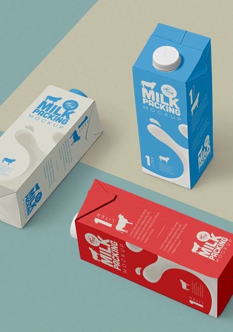 Product Design Flyer, Milk Carton Packaging, Milk Branding, Milk Packaging Design, Milk Package, Milk Photography, Milk Design, Mises En Page Design Graphique, Milk Cartons