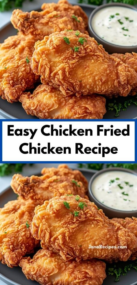 Need an easy dinner recipe for busy nights? This Chicken Fried Chicken is your go-to solution, combining crispy goodness with juicy chicken. It’s a family dinner favorite that guarantees satisfaction with every bite. Chicken Recipes Fried, Easy Fried Chicken Recipe, Chicken Fried Chicken Recipe, Chicken Fried Chicken, Easy Fried Chicken, Sausage Soup Recipes, Golden Chicken, Chicken Milk, Italian Sausage Soup