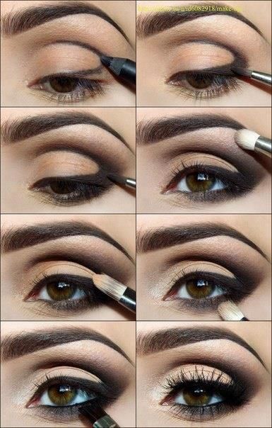 Make Up Mata, Makeup Tip, Smokey Eye Tutorial, Juvias Place, Smink Inspiration, Makijaż Smokey Eye, Eye Tutorial, Makeup Hacks, Smokey Eyes