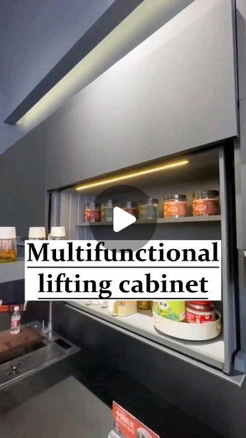 Alead Home Kitchen Cabinets & Closets on Instagram: "Multifunctional lifting cabinet.#kitchencabinets #kitchencabinet #kitchen #customkitchencabinets #kitchencabinetfactory #chinakitchenfactory #fyp #foryou #viral" Functional Kitchen Cabinets, China Kitchen, Multifunctional Kitchen, Closet Cabinets, Custom Kitchen Cabinets, Functional Kitchen, Dream Kitchen, Modern House Design, Ideal Home