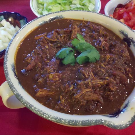 Slow Cooker Chicken Mole Recipe - Allrecipes.com Slow Cooker Mexican Recipes, Chicken Mole Recipe, Mole Recipe, Chicken Mole, Healthy Comfort Food, Slow Cooker Chicken, Tortilla Chips, Easy Chicken, Tortillas