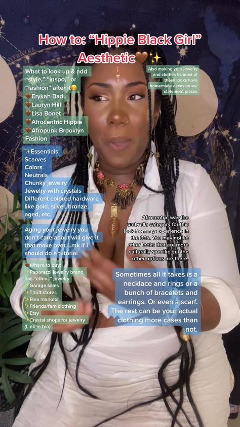 👁Zoetique🌙 (@zoetique) TikTok | Watch 👁Zoetique🌙's Newest TikTok Videos Modern Boho Fashion Style, Girly Black Women Aesthetic, Earthy Style Summer, Earthy African Aesthetic, Black Goddess Aesthetic Outfit, Summer Boho Aesthetic, Black Hippy Aesthetic, Hippie Black Femininity Aesthetic, Earthy Feminine Style