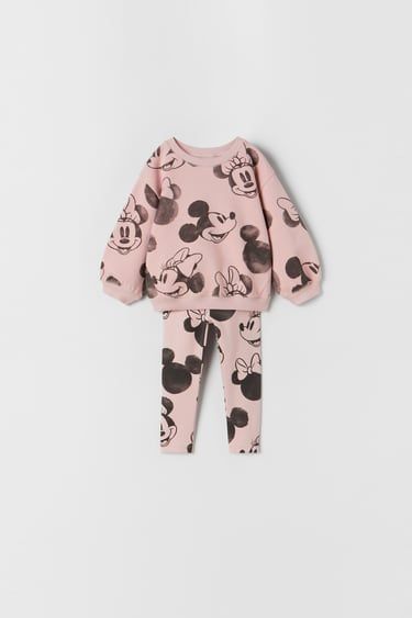 Disney Outfit Winter, Zara Outlet, Elastic Waistband Leggings, Elephant Sweatshirt, Kids Pyjamas, High Neck Sweatshirt, Disney Toddler, Disney Leggings, Disney Print