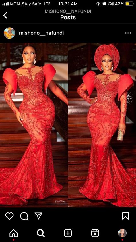 Aso Ebi Styles 2023, Veekee James Styles, Veekee James, Graduation Designs, Latest Asoebi Styles, Lace Dress Outfit, Igbo Bride, Fancy Sandals, Hen Party Dress