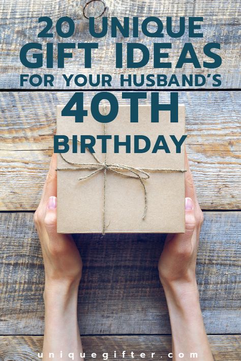 Gift ideas for your husband's 40th birthday | Milestone Birthday Ideas | Gift Guide for Husband| Fourtieth Birthday Presents | Creative Gifts for Men | Gifts For Husband 40th Birthday, Gifts For Men Turning 40, Ideas For 40th Birthday Gifts For Men, 40th Birthday Pranks For Men, 40th Birthday For Men Gift, Birthday Gift 40 Men, 40th Ideas For Men, Man Birthday Present Ideas, Birthday Ideas 40th Men