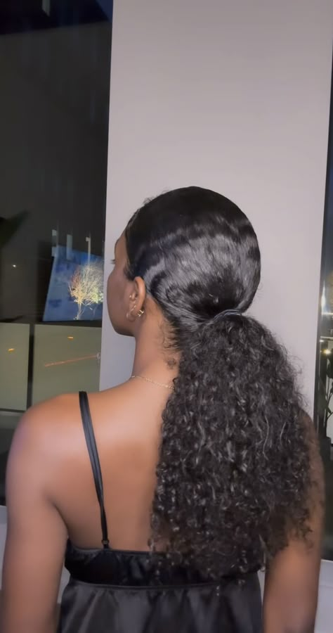 Natural Hair Curly Ponytail, High Natural Ponytail, Curly Ponytail Natural Hair, Natural Curly Ponytail, Low Curly Ponytail, Curly Ponytail Black Women, Ponytail Natural Hair, Natural Ponytail, 3c Curly Hair