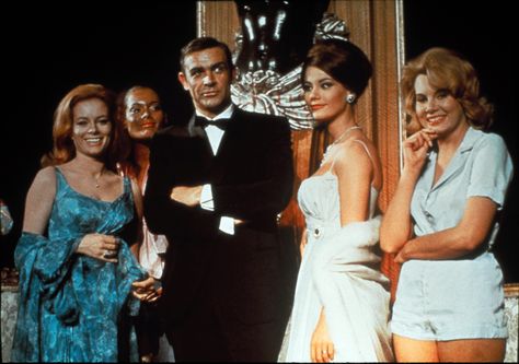 Sean Connery with the women of "Thunderball" (3433x2414 pixels) Best Bond Girls, 007 Theme, Luciana Paluzzi, Bond Babe, 90 Women, Sean Connery James Bond, Claudine Auger, Bond Women, John Barry