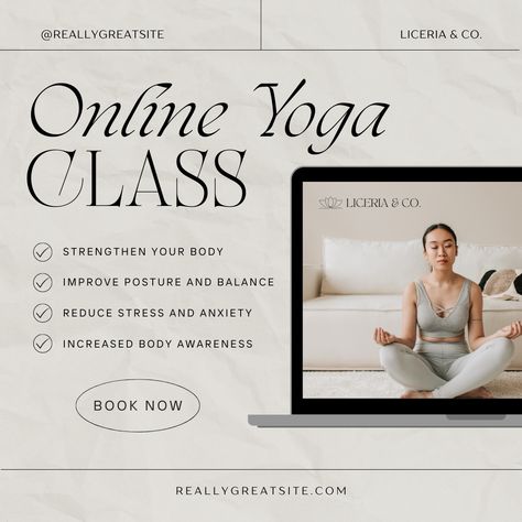 Online yoga classes Instagram templates with this convenient Canva template for Pinterest! #OnlineYogaClasses #YogaCommunity #VirtualYoga #YogaSchedule #YogaClass #SelfCare #Wellness #Fitness #Mindfulness Yoga Class Aesthetic, Postnatal Yoga, Yoga Program, Yoga Lessons, Online Yoga Classes, Extreme Workouts, Pregnancy Yoga, Prenatal Yoga, Yoga Help